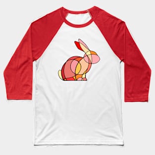 Red stained glass rabbit Baseball T-Shirt